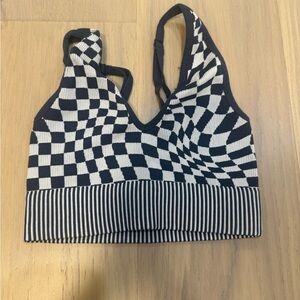 Garage Black and White Optical Illusion Tank Top